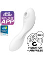 SATISFYER CURVY TRINITY 5+ - VIBRADOR 3 EN 1 CLÍTORIS Y PUNTO G DE LA MARCA SATISFYER CONNECT