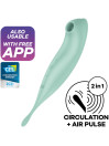 SATISFYER TWIRLING PRO+ VIBRADOR APP ONDAS PRESIÓN DE LA MARCA SATISFYER CONNECT