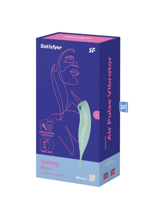 SATISFYER TWIRLING PRO+ VIBRADOR APP ONDAS PRESIÓN DE LA MARCA SATISFYER CONNECT