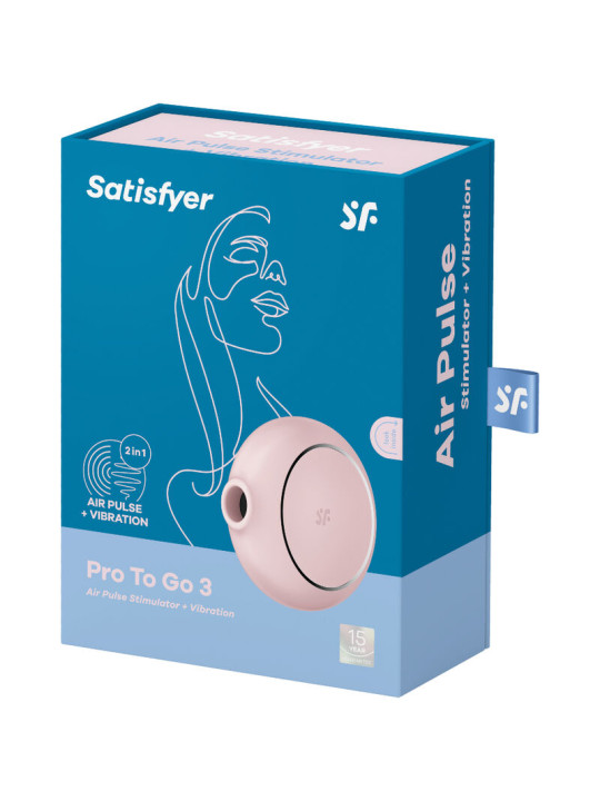 SATISFYER PRO TO GO 3 VIBRADOR CLITORIS IMPERMEABLE DE LA MARCA SATISFYER AIR PULSE