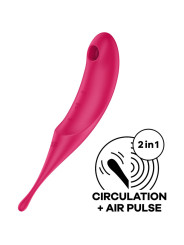 SATISFYER TWIRLING PRO VIBRADOR AIR-PULSE HÍBRIDO DE LA MARCA SATISFYER AIR PULSE