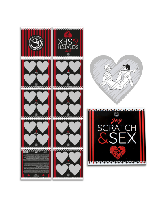 JUEGO SCRATCH & SEX GAY - POSTURAS ÍNTIMAS PARA PAREJAS DE LA MARCA SECRETPLAY 100% GAMES