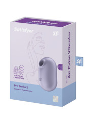 SATISFYER PRO TO GO 2 VIBRADOR DOBLE ESTIMULADOR CLITORIS DE LA MARCA SATISFYER AIR PULSE