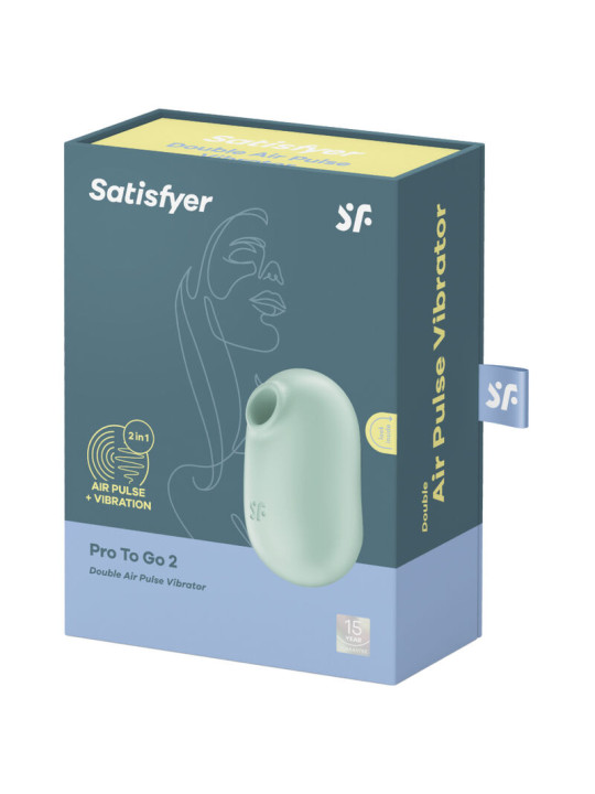 SATISFYER PRO TO GO 2 VIBRADOR DOBLE ESTIMULADOR CLITORIS DE LA MARCA SATISFYER AIR PULSE
