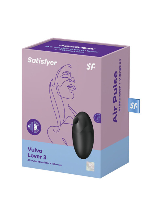 SATISFYER VULVA LOVER 3 VIBRADOR Y SUCCIONADOR CLITORIS DE LA MARCA SATISFYER AIR PULSE