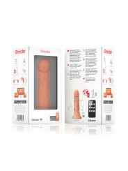DILDO VIBRADOR BOGOTÁ 17.5 CM - SILICONA - APP CONTROL DE LA MARCA ONINDER