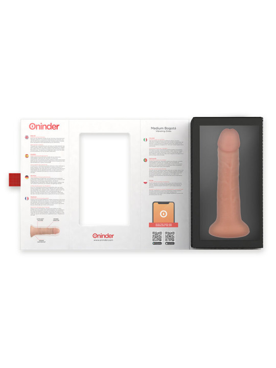 DILDO VIBRADOR BOGOTÁ 20 CM - SILICONA - APP CONTROL DE LA MARCA ONINDER
