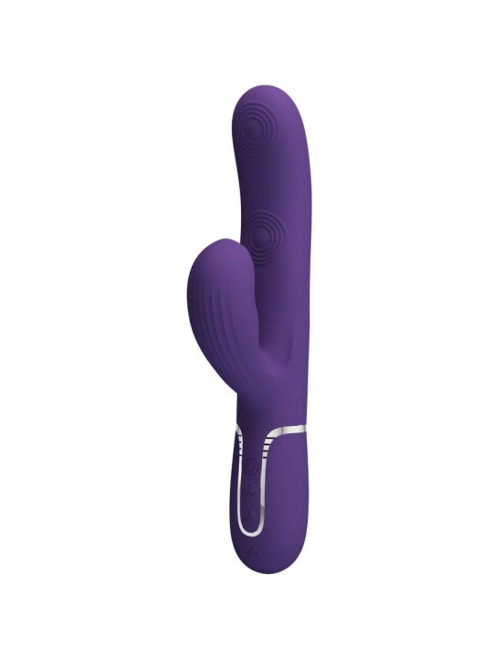 VIBRADOR PUNTO G PERLITA 3 EN 1 MULTIFUNCIÓN MORADO DE LA MARCA PRETTY LOVE FLIRTATION