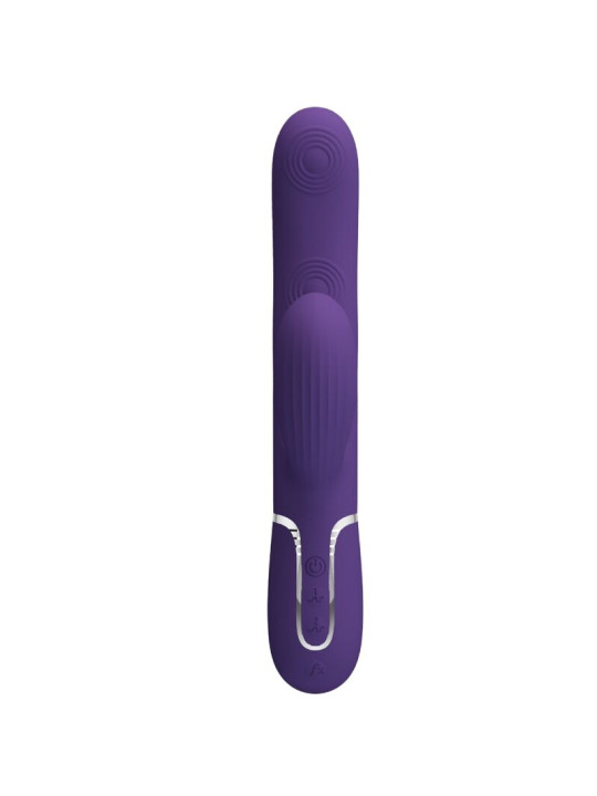 VIBRADOR PUNTO G PERLITA 3 EN 1 MULTIFUNCIÓN MORADO DE LA MARCA PRETTY LOVE FLIRTATION