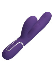VIBRADOR PUNTO G PERLITA 3 EN 1 MULTIFUNCIÓN MORADO DE LA MARCA PRETTY LOVE FLIRTATION
