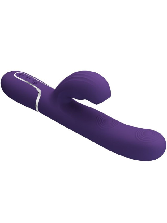 VIBRADOR PUNTO G PERLITA 3 EN 1 MULTIFUNCIÓN MORADO DE LA MARCA PRETTY LOVE FLIRTATION