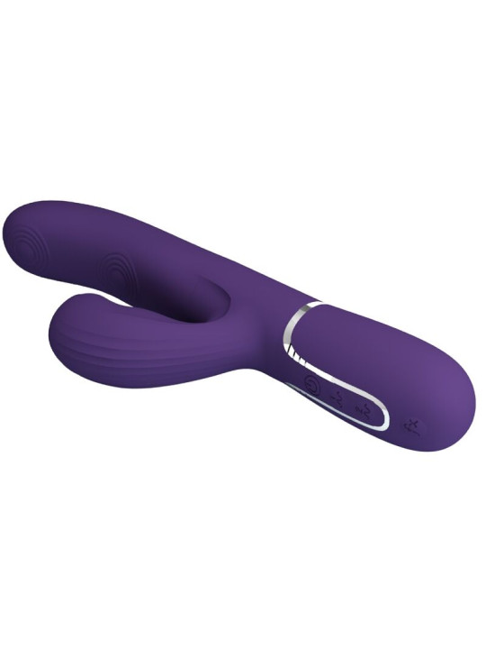 VIBRADOR PUNTO G PERLITA 3 EN 1 MULTIFUNCIÓN MORADO DE LA MARCA PRETTY LOVE FLIRTATION