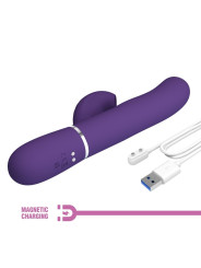 VIBRADOR PUNTO G PERLITA 3 EN 1 MULTIFUNCIÓN MORADO DE LA MARCA PRETTY LOVE FLIRTATION