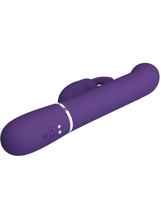 VIBRADOR RABBIT 4 EN 1 CON 7 FUNCIONES MORADO DE LA MARCA PRETTY LOVE FLIRTATION