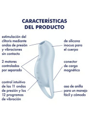 SATISFYER POCKET PRO 1 VIBRADOR CLITORIS ONDAS PRESIÓN DE LA MARCA SATISFYER AIR PULSE