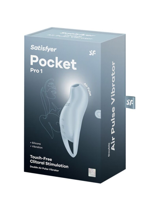 SATISFYER POCKET PRO 1 VIBRADOR CLITORIS ONDAS PRESIÓN DE LA MARCA SATISFYER AIR PULSE