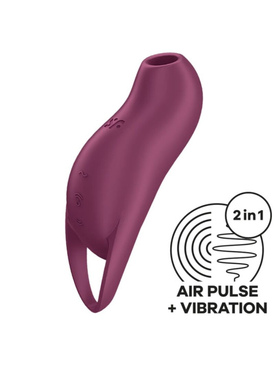 SATISFYER POCKET PRO 1 VIBRADOR CLITORIS ONDAS PRESIÓN DE LA MARCA SATISFYER AIR PULSE