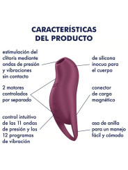 SATISFYER POCKET PRO 1 VIBRADOR CLITORIS ONDAS PRESIÓN DE LA MARCA SATISFYER AIR PULSE