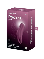 SATISFYER POCKET PRO 1 VIBRADOR CLITORIS ONDAS PRESIÓN DE LA MARCA SATISFYER AIR PULSE