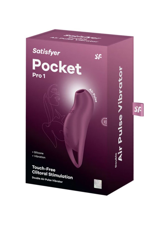SATISFYER POCKET PRO 1 VIBRADOR CLITORIS ONDAS PRESIÓN DE LA MARCA SATISFYER AIR PULSE