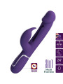 VIBRADOR RABBIT 3 EN 1 RECARGABLE CON LENGUA Y FUNCIONES MÚLTIPLES DE LA MARCA PRETTY LOVE FLIRTATION