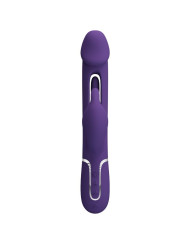 VIBRADOR RABBIT 3 EN 1 RECARGABLE CON LENGUA Y FUNCIONES MÚLTIPLES DE LA MARCA PRETTY LOVE FLIRTATION