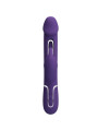 VIBRADOR RABBIT 3 EN 1 RECARGABLE CON LENGUA Y FUNCIONES MÚLTIPLES DE LA MARCA PRETTY LOVE FLIRTATION