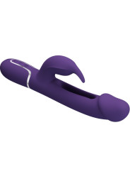 VIBRADOR RABBIT 3 EN 1 RECARGABLE CON LENGUA Y FUNCIONES MÚLTIPLES DE LA MARCA PRETTY LOVE FLIRTATION