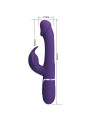 VIBRADOR RABBIT 3 EN 1 RECARGABLE CON LENGUA Y FUNCIONES MÚLTIPLES DE LA MARCA PRETTY LOVE FLIRTATION