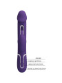 VIBRADOR RABBIT 3 EN 1 RECARGABLE CON LENGUA Y FUNCIONES MÚLTIPLES DE LA MARCA PRETTY LOVE FLIRTATION