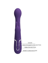 VIBRADOR RABBIT 3 EN 1 MULTIFUNCIÓN PLACER INTENSO MORADO DE LA MARCA PRETTY LOVE FLIRTATION