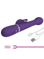 VIBRADOR RABBIT 3 EN 1 MULTIFUNCIÓN PLACER INTENSO MORADO DE LA MARCA PRETTY LOVE FLIRTATION