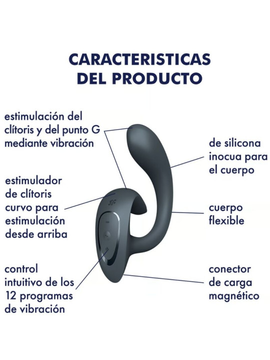 VIBRADOR RABBIT SATISFYER G FOR GODDESS 1 DOBLE ESTIMULACIÓN DE LA MARCA SATISFYER VIBRATOR