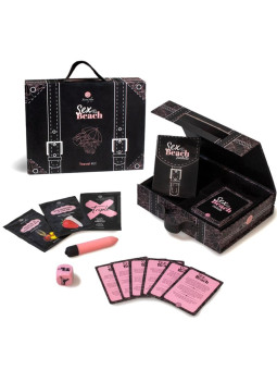 KIT DE VIAJE SEX ON THE BEACH PARA PAREJAS DE LA MARCA SECRETPLAY 100% GAMES