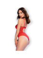 BODY CROTCHLESS DE ENCAJE ROJO S - CHILIROSE DE LA MARCA CHILIROSE BODIES