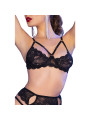 CONJUNTO LENCERÍA SEXY 4 PIEZAS NEGRO CHILIROSE DE LA MARCA CHILIROSE SETS
