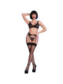 CONJUNTO LENCERÍA 4 PIEZAS NEGRO S CHILIROSE DE LA MARCA CHILIROSE SETS