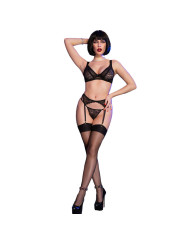 CONJUNTO LENCERÍA 4 PIEZAS NEGRO S CHILIROSE DE LA MARCA CHILIROSE SETS