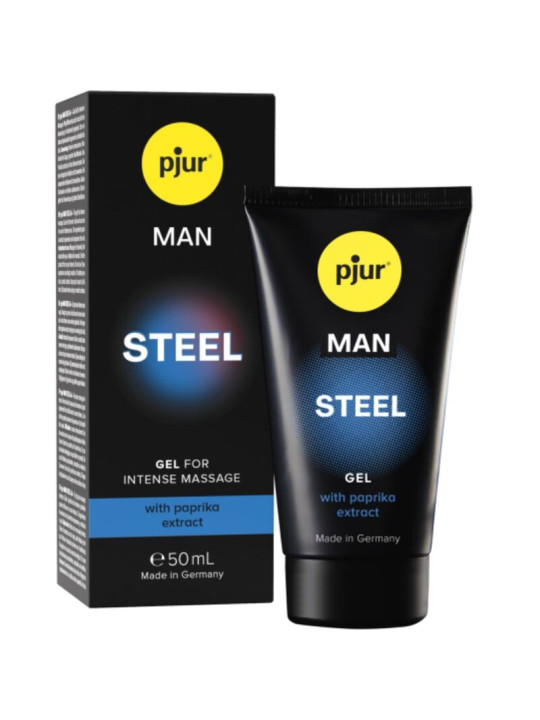 GEL ESTIMULANTE MAN STEEL 50 ML - PIEL MASCULINA DE LA MARCA PJUR
