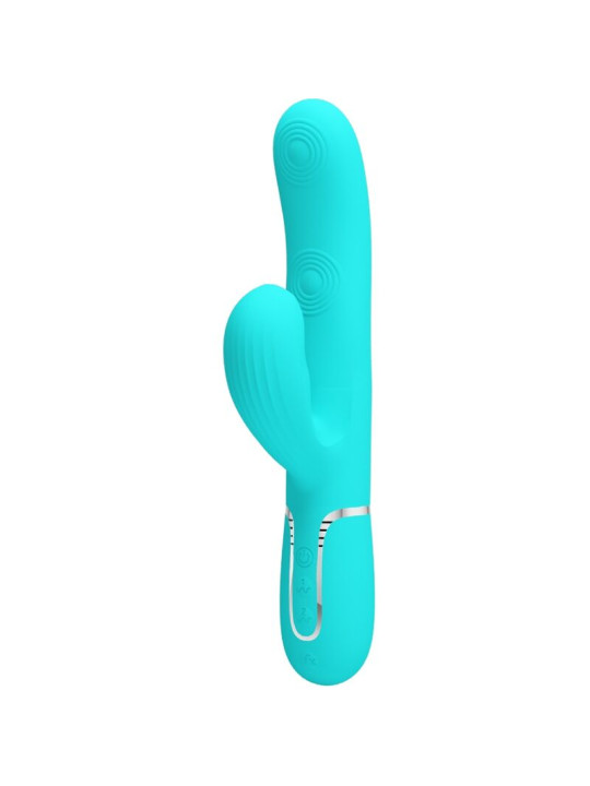 VIBRADOR RABBIT PUNTO G 7 MODOS SILICONA IMPERMEABLE DE LA MARCA PRETTY LOVE FLIRTATION