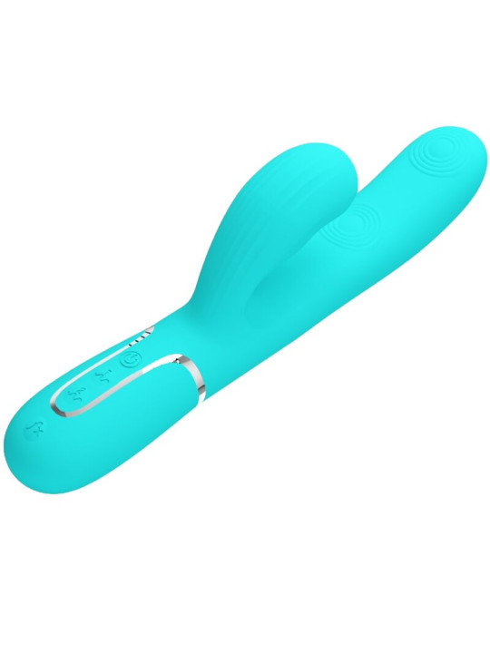 VIBRADOR RABBIT PUNTO G 7 MODOS SILICONA IMPERMEABLE DE LA MARCA PRETTY LOVE FLIRTATION