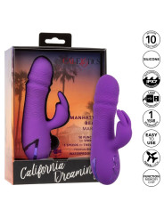 VIBRADOR RABBIT DUAL MANHATTAN BEACH MARVEL MORADO DE LA MARCA CALEXOTICS