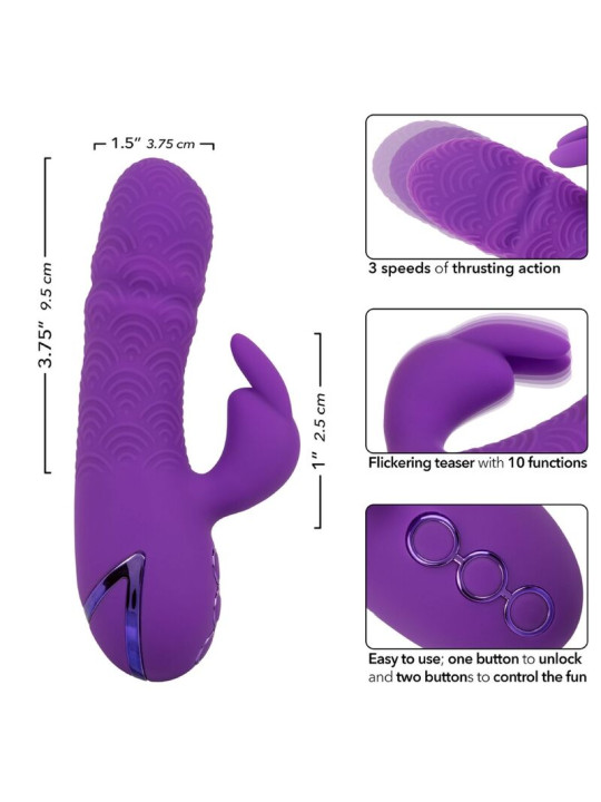 VIBRADOR RABBIT DUAL MANHATTAN BEACH MARVEL MORADO DE LA MARCA CALEXOTICS