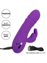 VIBRADOR RABBIT DUAL MANHATTAN BEACH MARVEL MORADO DE LA MARCA CALEXOTICS