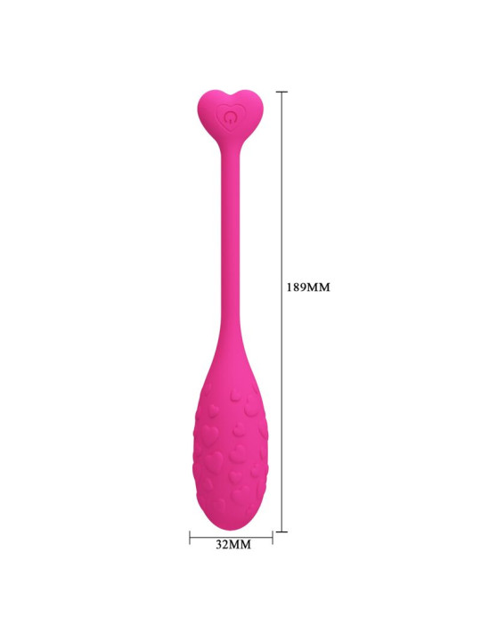 HUEVO VIBRADOR APP CONTROL SILICONA 12 MODOS DE LA MARCA PRETTY LOVE SMART