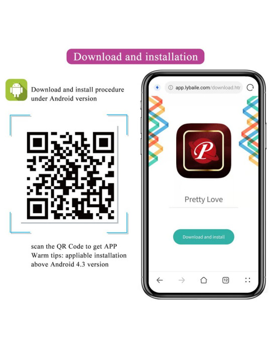 HUEVO VIBRADOR APP CONTROL SILICONA 12 MODOS DE LA MARCA PRETTY LOVE SMART