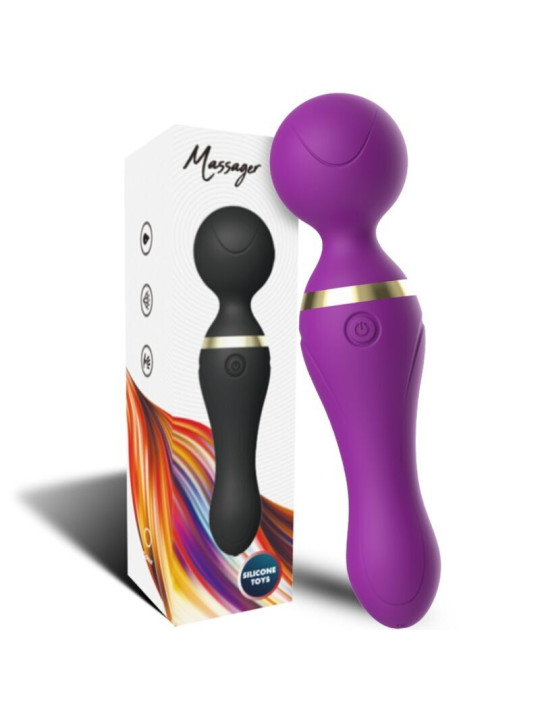 VIBRADOR FREEZA CABEZA FLEXIBLE 9 MODOS SILICONA NEGRO DE LA MARCA ARMONY MASSAGERS