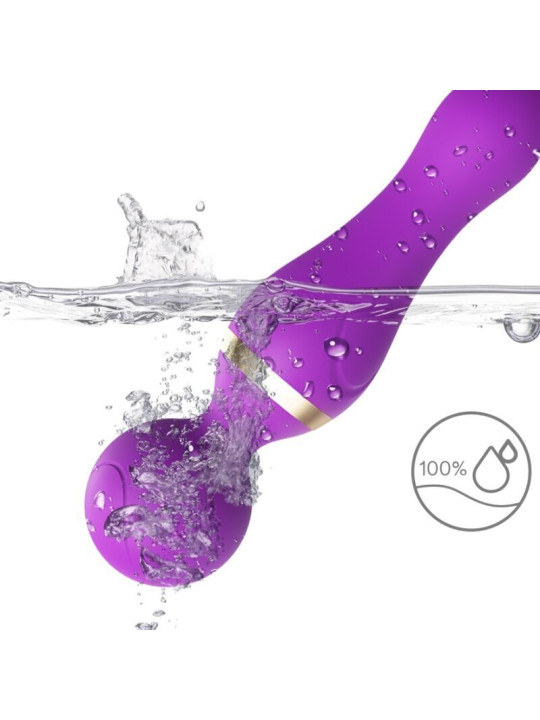 VIBRADOR FREEZA CABEZA FLEXIBLE 9 MODOS SILICONA NEGRO DE LA MARCA ARMONY MASSAGERS