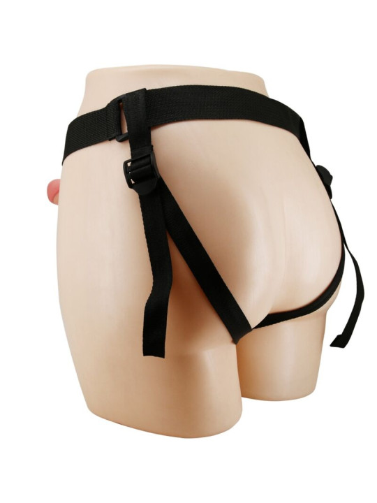 ARNÉS CON DILDO DE CONEJO 19 CM NATURAL PRETTYLOVE DE LA MARCA PRETTY LOVE