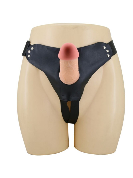 ARNÉS CON DILDO DE CONEJO 19 CM NATURAL PRETTYLOVE DE LA MARCA PRETTY LOVE